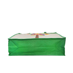 กระเป๋าปอกระเจาพิมพ์ลายกระเป๋าช็อปปิ้งผลิตในอินเดียตะวันตก - Product Image 4