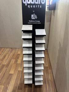 Estante de exhibición de azulejos de cerámica de granito para suelo de grupo Malbros para construcción de metal opciones personalizables de altura ajustable - Product Image 5