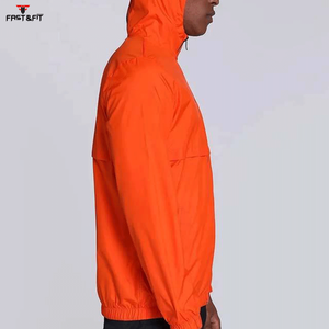 New Fashion Canvas Stand Collar Front Logo Hooded Waterproof Breathable Quick Dry Windbreaker <b>Smart</b> Casual <b>for</b> Winter - Product Image 4