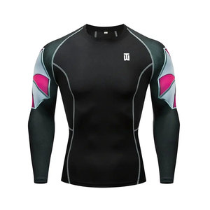 Rashguard de MMA para Hombre de Alta Calidad, Manga Larga, Transpirable, Material de Spandex/Poliéster, Último Diseño para Entrenamiento - TIMELY WEARS - Product Image 1