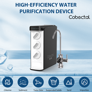 เครื่องกรองน้ำระบบ Reverse Osmosis Cobectal K8B 800 GPD อัตราส่วนน้ำบริสุทธิ์ต่อน้ำทิ้ง 3:1 พร้อมก๊อกน้ำอัจฉริยะ LED ไฟฟ้า วัสดุพลาสติก ติดตั้งใต้ซิงค์ - Product Image 3