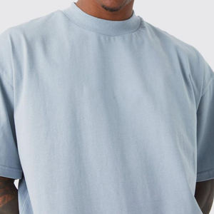 Camiseta de moda de verano 2025, camiseta Premium para hombre, camisetas personalizadas lisas de gran tamaño blancas de algodón Pima orgánico - Product Image 3