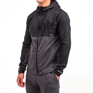 Conjunto Deportivo para Hombre con Capucha Negra, Sudadera con Cierre Completo y Pantalones Jogger, Ropa Deportiva Ligera de Secado Rápido para Primavera - Product Image 3