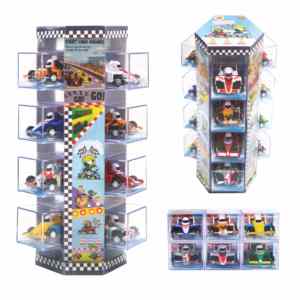 ชุดรถแข่งมินิ F1 แบบดึงถอยหลัง ของเล่น 12 ชิ้น บรรจุในกล่องใสพร้อมฐานตั้งโชว์ - Product Image 2