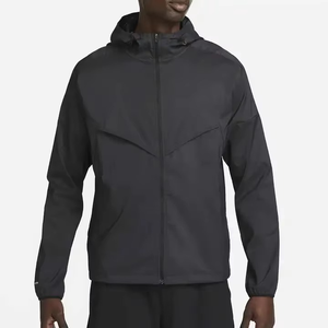 Manufacture Sample Custom Waterproof Canvas Stand Collar High Quality Full Zip Softshell <b>Track</b> Windbreaker <b>Jacket</b> <b>Men</b> - Product Image 6