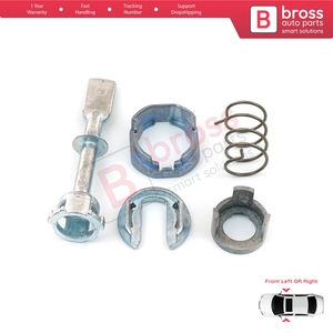 BDP30 Front Door Lock Barrel 58 mm Repair Kit 6N0837223A for Polo 6N1 N2 1994-2001 4/5 Door - Product Image 3