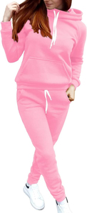 2025 personalizado Rosa forro polar para mujer traje de jogging gran oferta invierno de talla grande chándal hecho a medida - Product Image 6