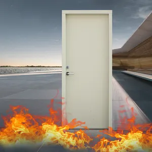 New Arrive Modern Design Emergency Fire Rated Steel Door Single or Double Leaf Durable Panel for Buildings