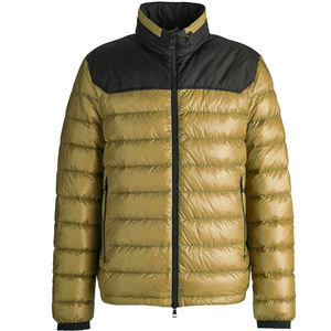 เสื้อแจ็คเก็ตบุนวมสำหรับผู้ชาย, สำหรับฤดูหนาวคอสูงมีซิปยางยืดและเสื้อโค้ทฟองมีฮู้ดแบบถอดได้ - Product Image 5