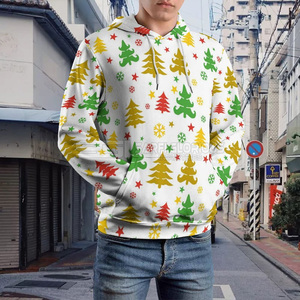 Pakistán hizo 100% poliéster logotipo personalizado sudaderas con capucha de invierno para hombre mejor precio 3D impreso sublimación a granel al por mayor - Product Image 3