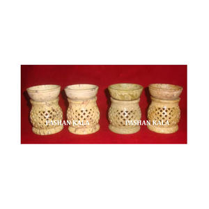 Brûleur d'huile de parfum en pierre de savon naturelle pour la décoration désodorisant pour la maison pour le meilleur prix produit de indien brillant de haute qualité - Product Image 1