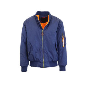 Blouson aviateur bleu pour homme, nouveau design, léger, de haute qualité, en polyester, manches longues, taille 4XL pour l'hiver - Product Image 3