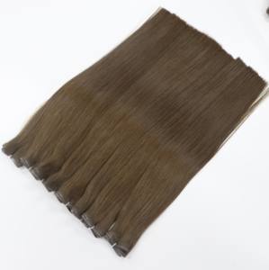 Cheveux vietnamiens de qualité supérieure en gros, trame plate, lisses, brun foncé, couleur tendance, cheveux vierges, donneur unique, couleur naturelle - Product Image 3