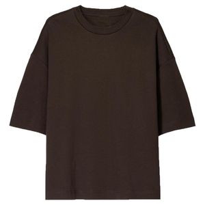 Camiseta de Hombre 100% Algodón, Manga Corta, Lisa, Cuello Redondo, Ropa de Hombre, Camiseta de Verano, Informal, Holgada, Hombros Caídos - Product Image 1