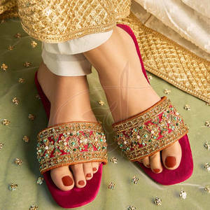 Sandalias de Cuero Genuino Hechas en Pakistán, Ligeras, Antideslizantes, Último Diseño, Venta en Línea, Servicio OEM, Personalizadas - Product Image 4