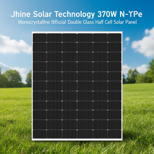 Panneau solaire monocristallin bifacial à double vitrage demi-cellule de type N 370W de Jshine Solar Technology - Product Image 3