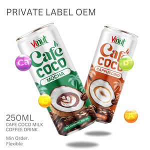 มอคค่านมมะพร้าว (250มล. 24กระป๋อง/แพ็ค) กาแฟอาราบิก้าปราศจากเครื่องดื่มขายส่งน้ำอัดลม/ฉลากส่วนตัว - Product Image 4