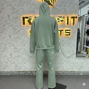 Survêtement à capuche unisexe de qualité supérieure pour l'hiver, streetwear, écologique, extensible dans quatre sens, respirant, doublure en polaire, prix bas - Product Image 5