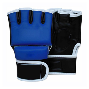 Gants MMA en cuir demi-doigt respirant meilleur design Gants de poinçonnage Gants de combat de lutte durables OEM personnalisés - Product Image 1