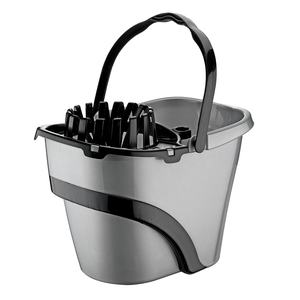 Ensemble complet de 6 pièces pour serpillière en plastique PP écologique, avec essoreuse à poignée moderne, capacité 6L, durable, pour le nettoyage des sols et l'organisation - Product Image 1