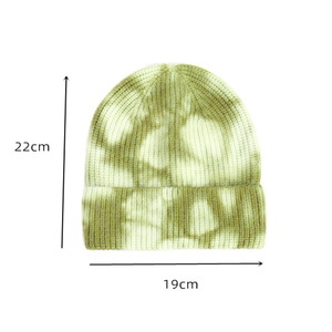 Custom Logo 2025 Tie Dye Beanie <b>Hat</b> Elastic Knitted <b>Winter</b> <b>Hat</b> Hip Hop Skull Digital Printing Personalized Design for Men Women - Product Image 6