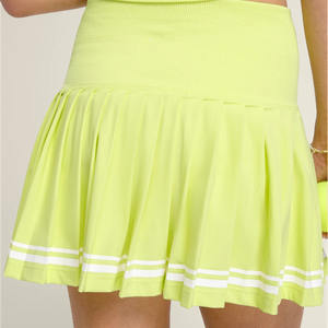 Jupe de tennis de haute qualité pour femmes, décontractée, solide, automne, couture respirante, écologique, avec short intérieur, poches latérales, short de sport pour la salle de sport - Product Image 4