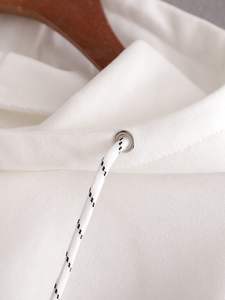 Nouveau Crop Top Femme Ensemble Décontracté à Capuche Court 100% Coton Personnalisé Surdimensionné 2 Pièces Femme Hoodies Sweat-shirt Shorts Set2026 - Product Image 5