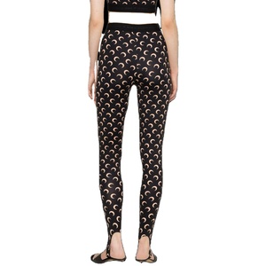 Mallas de algodón 100% transpirables de cintura media para mujer 100% Spandex Casual personalizado de cintura alta para mujer mallas de moda para mujer - Product Image 4