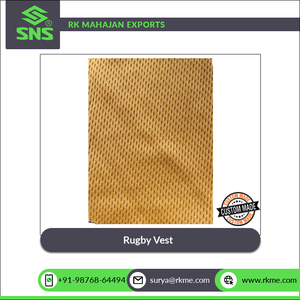 Vêtements de sport en tissu polyester nid d'abeille de meilleure qualité, gilet d'entraînement à bavette réversible, gilet de rugby robuste et robuste d'Inde - Product Image 3