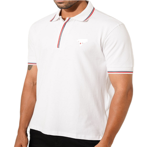 เสื้อโปโลฮีเวทหรูหราสําหรับผู้ชาย Oem ปรับแต่งระบายอากาศผ้าฝ้าย 100% 210pique ถนนธรรมดาสวมใส่โลโก้พิมพ์ฤดูร้อน - Product Image 6