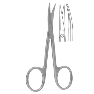 Las tijeras quirúrgicas Iris de 11,5 cm más vendidas, cuchillas curvas ISO certificadas, manual de acero inoxidable a los mejores precios - Product Image 6