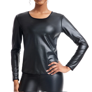 Camiseta de Invierno para Hombre de Cuero Genuino de Alta Calidad, Manga Corta, Marca Privada, Cómoda, Transpirable, Ecológica, de Secado Rápido - Product Image 6