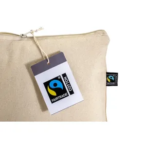 FAIRTRADE Kit da Viaggio Sostenibili, Beauty Case in Cotone per Gadget, Ecologico e Alla Moda - Product Image 2