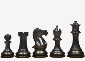 Juego de Piezas de Ajedrez Staunton con Peso para Torneo, de Madera de Boj Ebonizada, Rey de 3.8 Pulgadas, a Precio Económico - Product Image 5