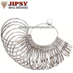 Ensemble de tailles de bagues standard britanniques A-Z et de jauge de doigt 1-6 de 63 pièces comprenant un équipement d'outils de fabrication de bijoux demi-tailles - Product Image 6