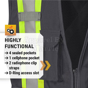 Chaleco de Seguridad Confiable Directo de Fábrica con Tallas Personalizables para Exportación Global y Distribución al por Mayor - Product Image 4