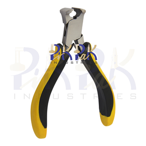 Mandíbulas lisas de doble punta de 130mm, mangos ergonómicos de extremo/cortador superior para prensar pesca, caja de articulación amarilla negra OEM para joyería - Product Image 3