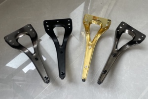 प्लास्टिक कवर प्लेट के साथ लोहे की सामग्री पैर नई डिजाइन फर्नीचर पैर - Product Image 4