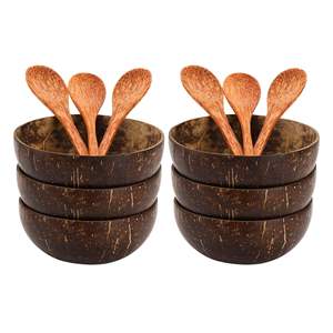 Mini bols en noix de coco pour préparation, accessoires pour plateau de charcuterie, coupes à sauce pour plateau de charcuterie, coupes à charcuterie, bols à trempette - Product Image 5