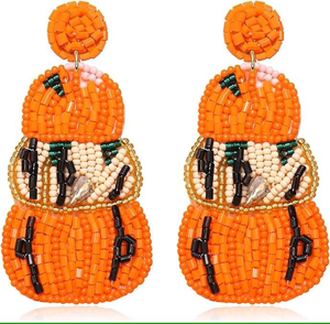 Pendientes Largos con Cuentas y Flores Bordadas Estilo Bohemio, Chapados en Oro, Hechos a Mano, Joyería de Fiesta, Estilo Exagerado - Product Image 2