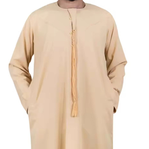 Moda precio bajo hombres Jubba ropa musulmana de alta calidad 2025 nuevo estilo Jubba para hombres a la venta transpirable superventas - Product Image 6