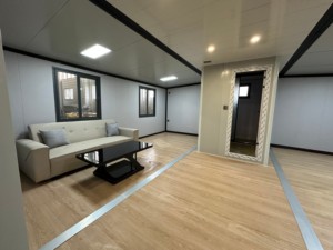 Maison conteneur modulaire préfabriquée de luxe extensible avec salle de bain et atelier pour habitation - Product Image 3