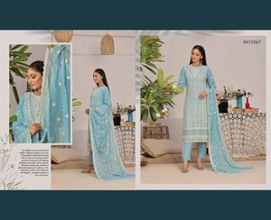 Ssumaira ชุดเดรสซาลวาร์มาเมซผ้าชิฟฟ่อนปักลายสำหรับคอลเลกชั่นสไตล์สุดหรู - Product Image 4