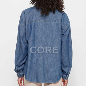 เสื้อยีนส์สำหรับผู้หญิงเสื้อยีนส์ระบายอากาศ - Product Image 4