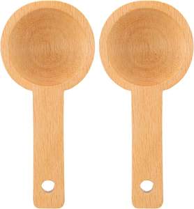 Cuillère en bois personnalisée scoop stick petite spatule en bois d'acacia cuillère cosmétique pour crème pour le visage de taille moyenne - Product Image 1
