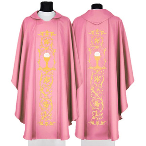 Offre Spéciale bonne qualité prêtre tenue dalmatique vêtement chasuble 2025 sur mesure de haute qualité nouveau Design brodé chasuble - Product Image 6