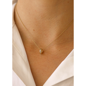 จี้หินแท้ประจำเดือนเกิด Noelle Natural Gemstone Birthstone Charm รูปทรงโดมประดับด้วยเรนโบว์มูนสโตน อะความารีน ทับทิม ทำจากสแตนเลส เหมาะสำหรับเป็นของขวัญเครื่องประดับ - Product Image 2