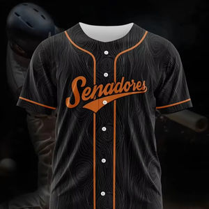 เสื้อเบสบอลผ้าโพลีเอสเตอร์100% ออกแบบได้ตามต้องการดีไซน์ใหม่ล่าสุด - Product Image 1