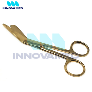 Tijeras para Vendas Lister de Acero Inoxidable de Alta Calidad, Color Dorado, Manuales, Resistentes, Anticorrosión, con Bordes Afilados, para Hospitales - Product Image 5