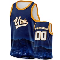 Camiseta de Baloncesto Personalizada con Diseño Impreso por Transferencia de Calor, Transpirable, 100% Poliéster, Talla Grande, Sin Mangas, Nueva, Cosida